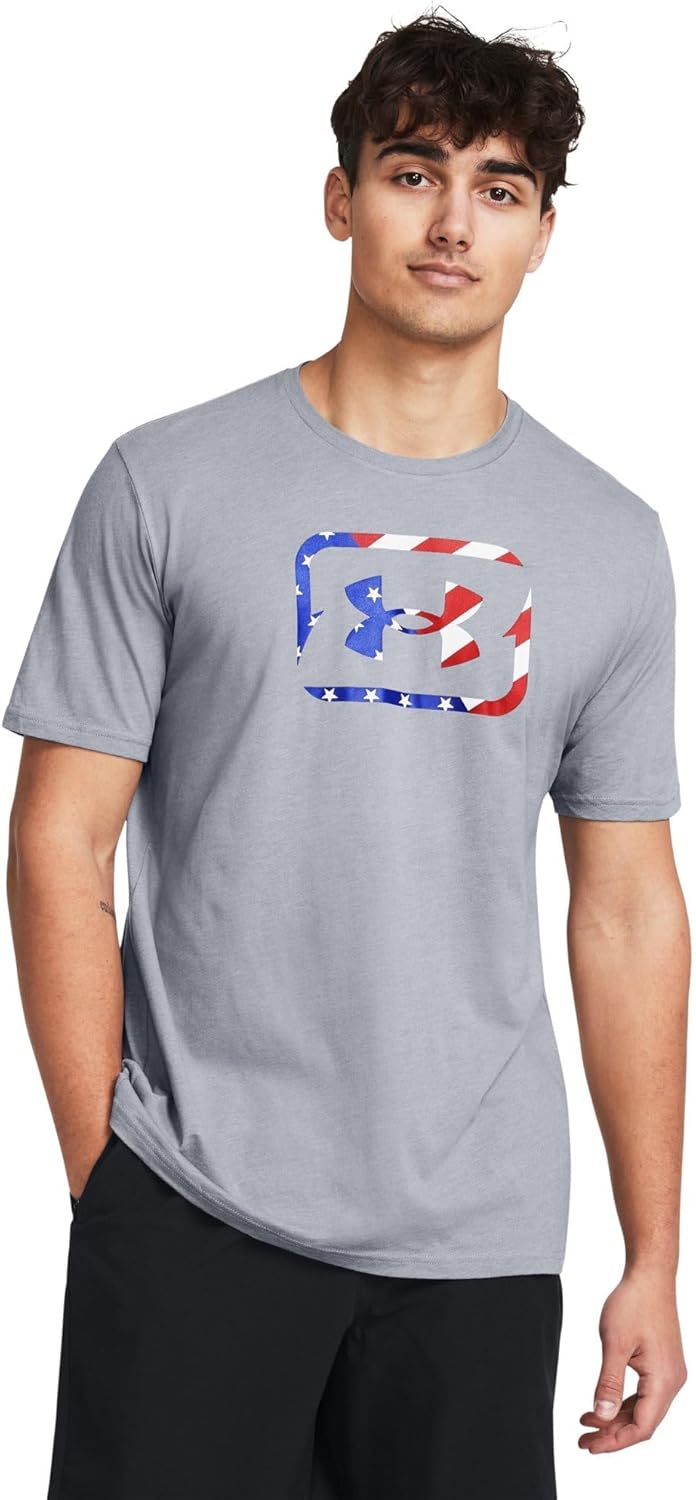 

Футболка с принтом «Freedom» от Under Armour, Steel Medium Heather/Red, Красный, Футболка с принтом «Freedom» от Under Armour, Steel Medium Heather/Red