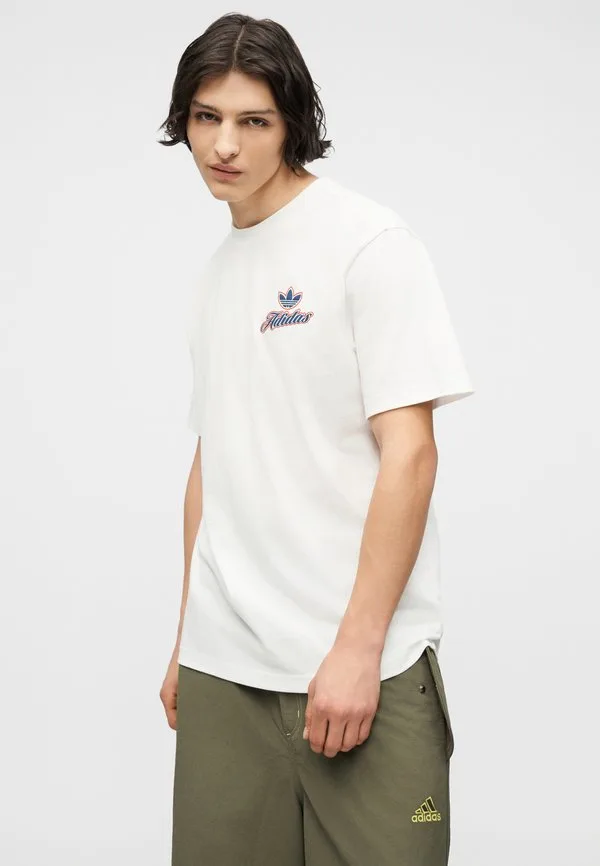 Футболка с принтом Adidas Originals, White — фото 4
