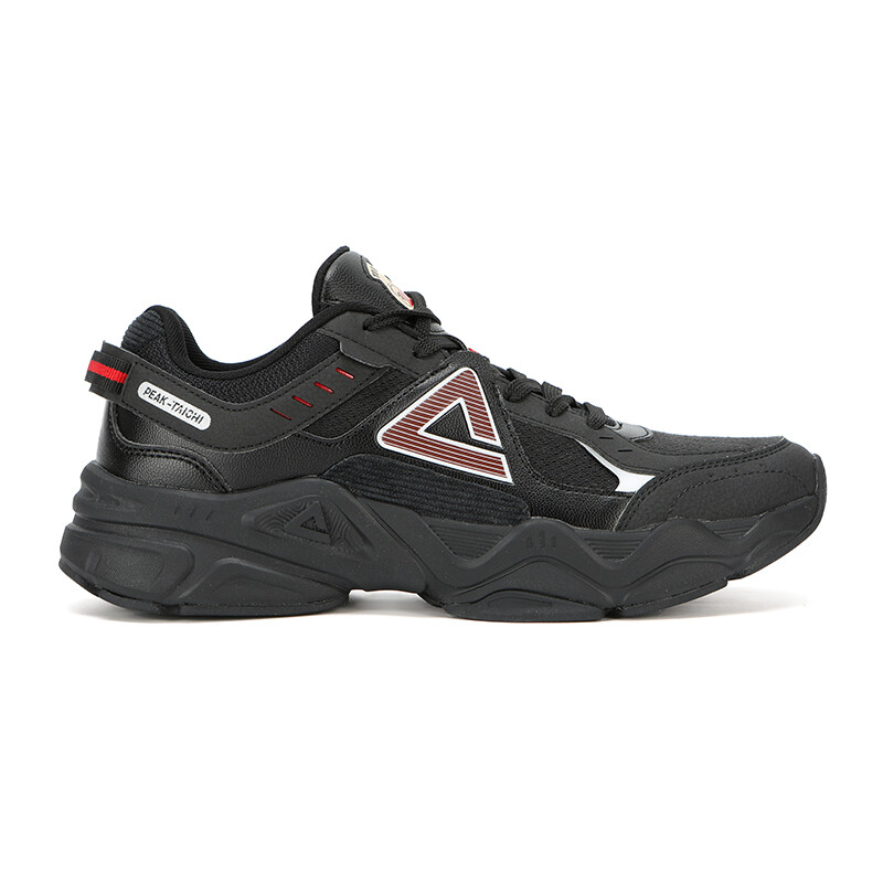 Кроссовки PEAK Chunky Sneakers Men Low-top Black/big Red, черный/красный — фото 3