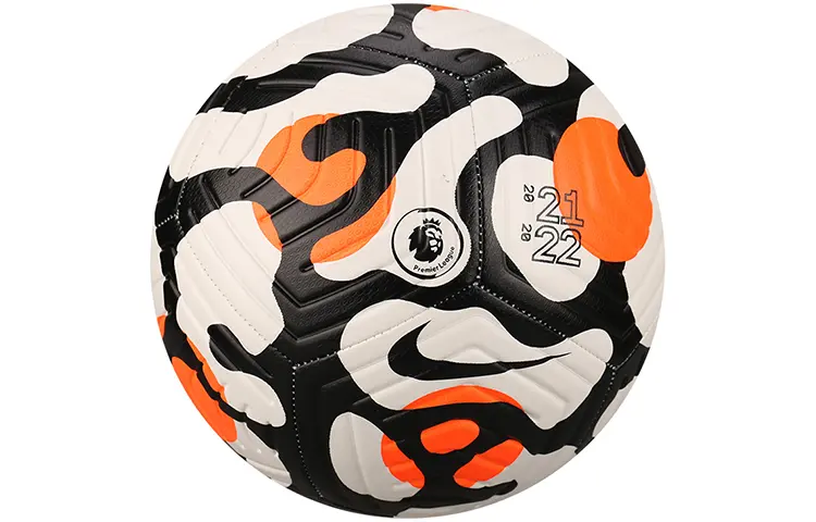 

Nike Футбольный мяч размер 5 PU машинной строчки унисекс black, white, orange