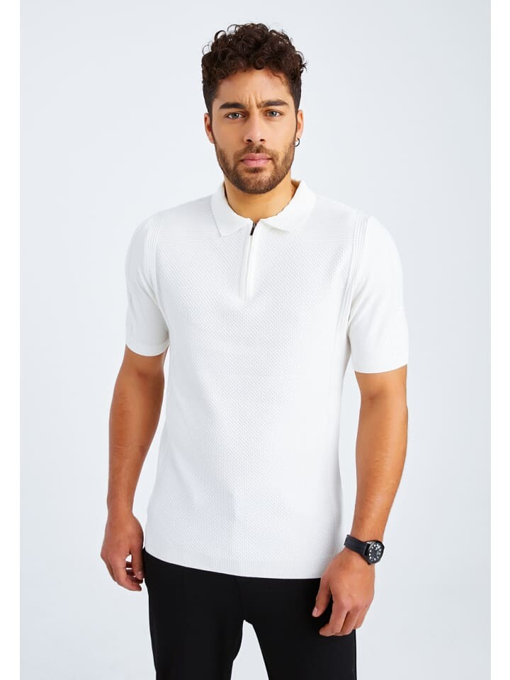 

Футболка Leif Nelson Herren T-Shirt Feinstrick Polo LN-7685, цвет ECRUWEIß
