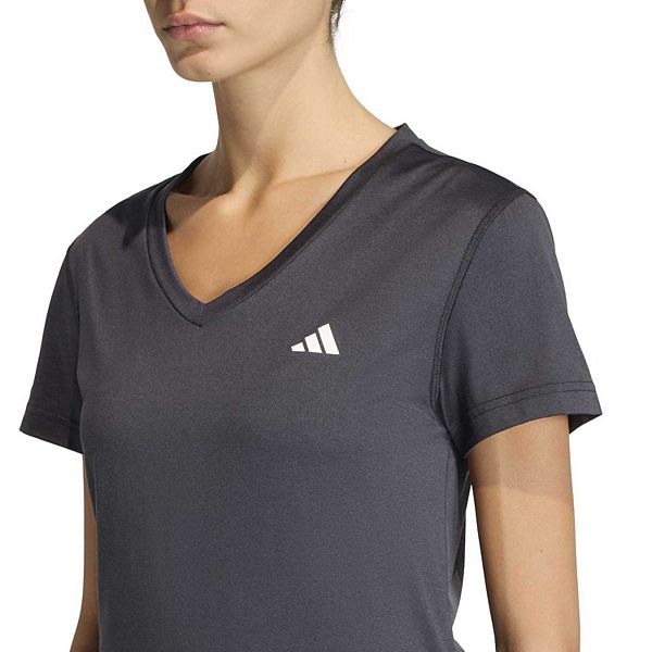 Женская футболка с v-образным вырезом для тренировок Adidas, Black — фото 4