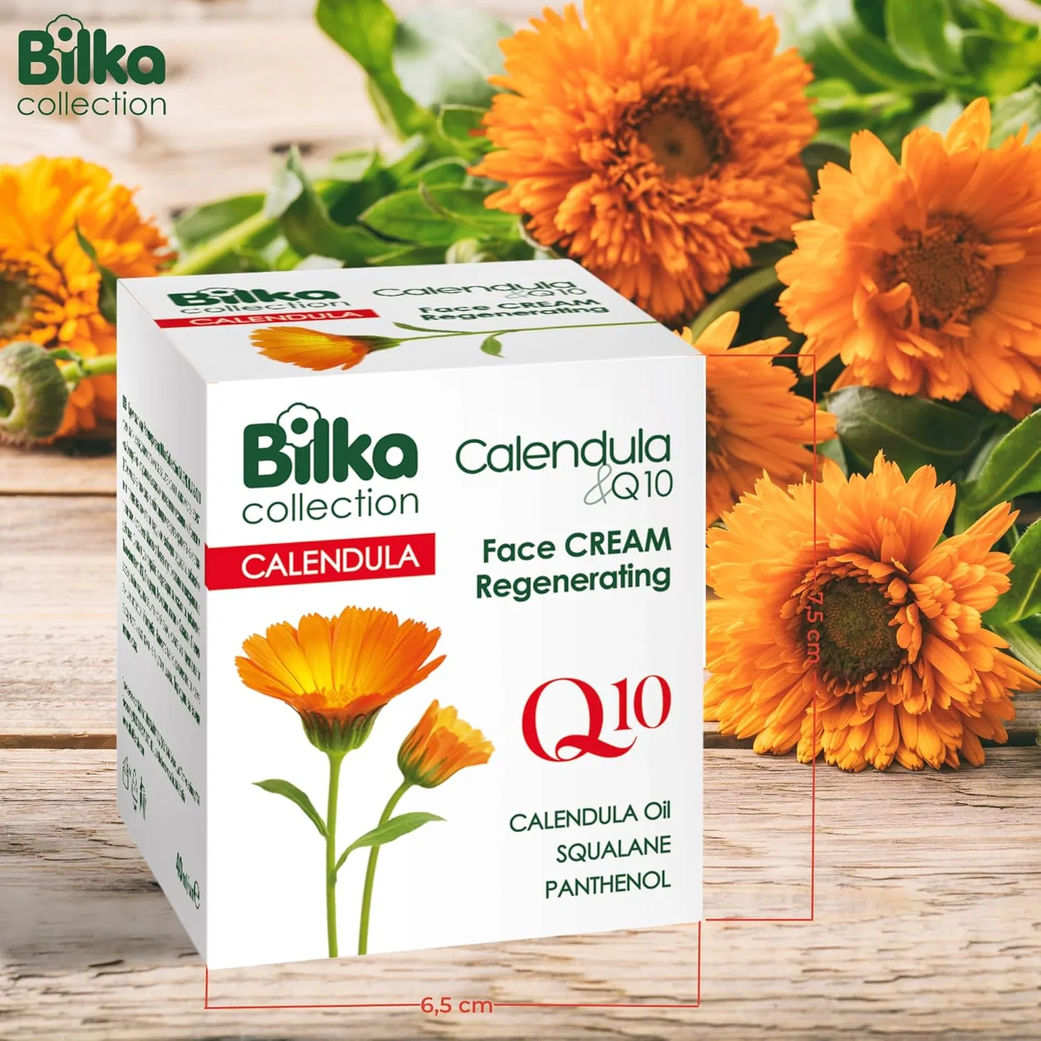 Крем для лица SPF BILKA COLLECTION Регенерирующий с календулой и Q10 — фото 2