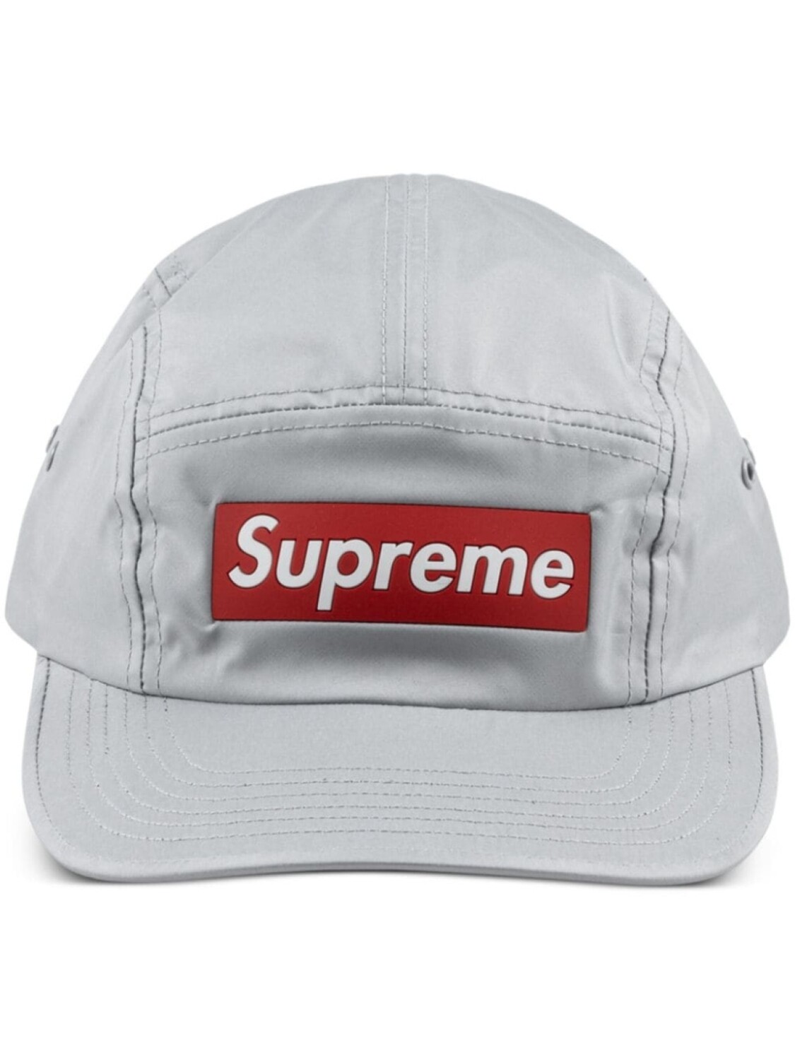 

Supreme бейсболка с нашивкой-логотипом, серый