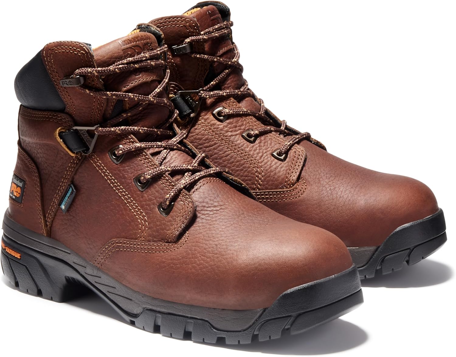 Timberland PRO мужские Helix 6 дюймовые ботинки с защитным носком Alloy и водонепроницаемостью, Brown — фото 2