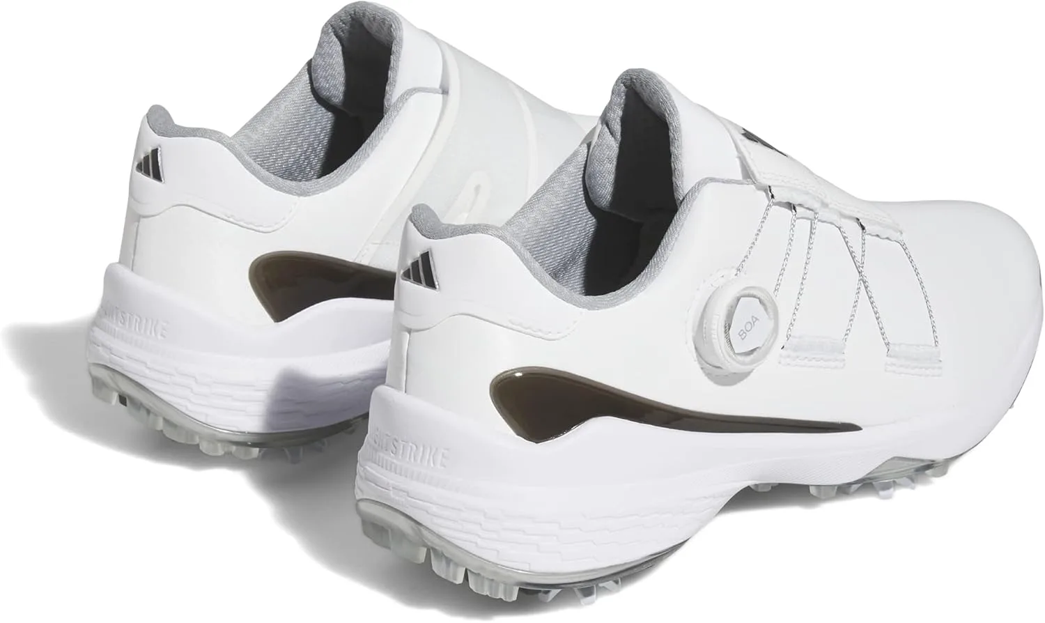 Мужские гольф-туфли Adidas ZG23 Boa, белый/черный/металлик — фото 2