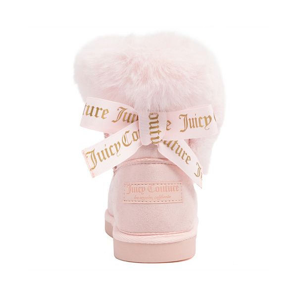 Детские зимние сапоги King Todd с искусственным мехом Juicy Couture Kids, Blush — фото 3