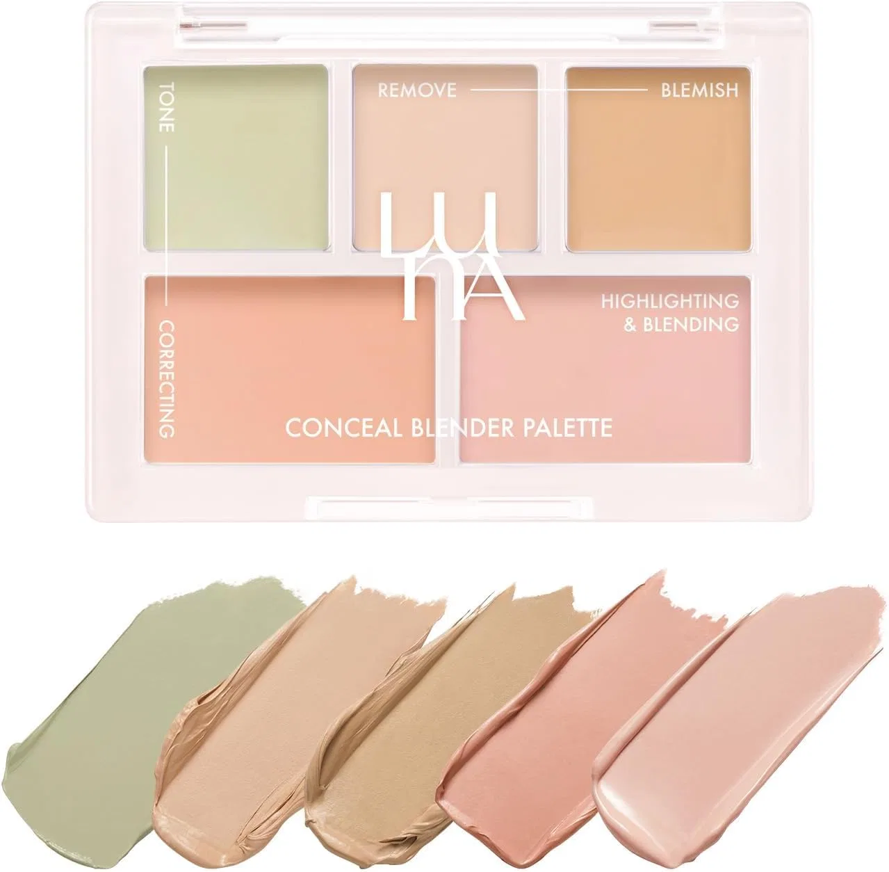 Консилер Luna Long Lasting Conceal Palette №1 Clear Cover