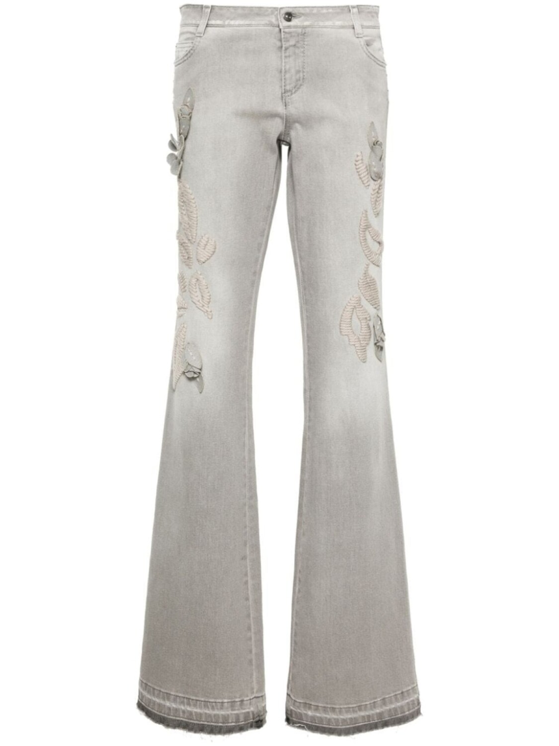 

Ermanno Scervino джинсы bootcut с вышивкой, серый