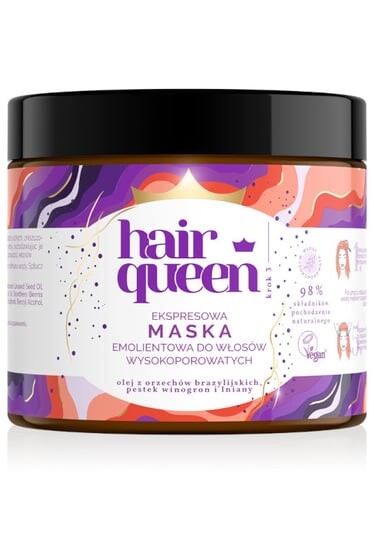 

Смягчающая маска Hair Queen Express для пористых волос 400мл
