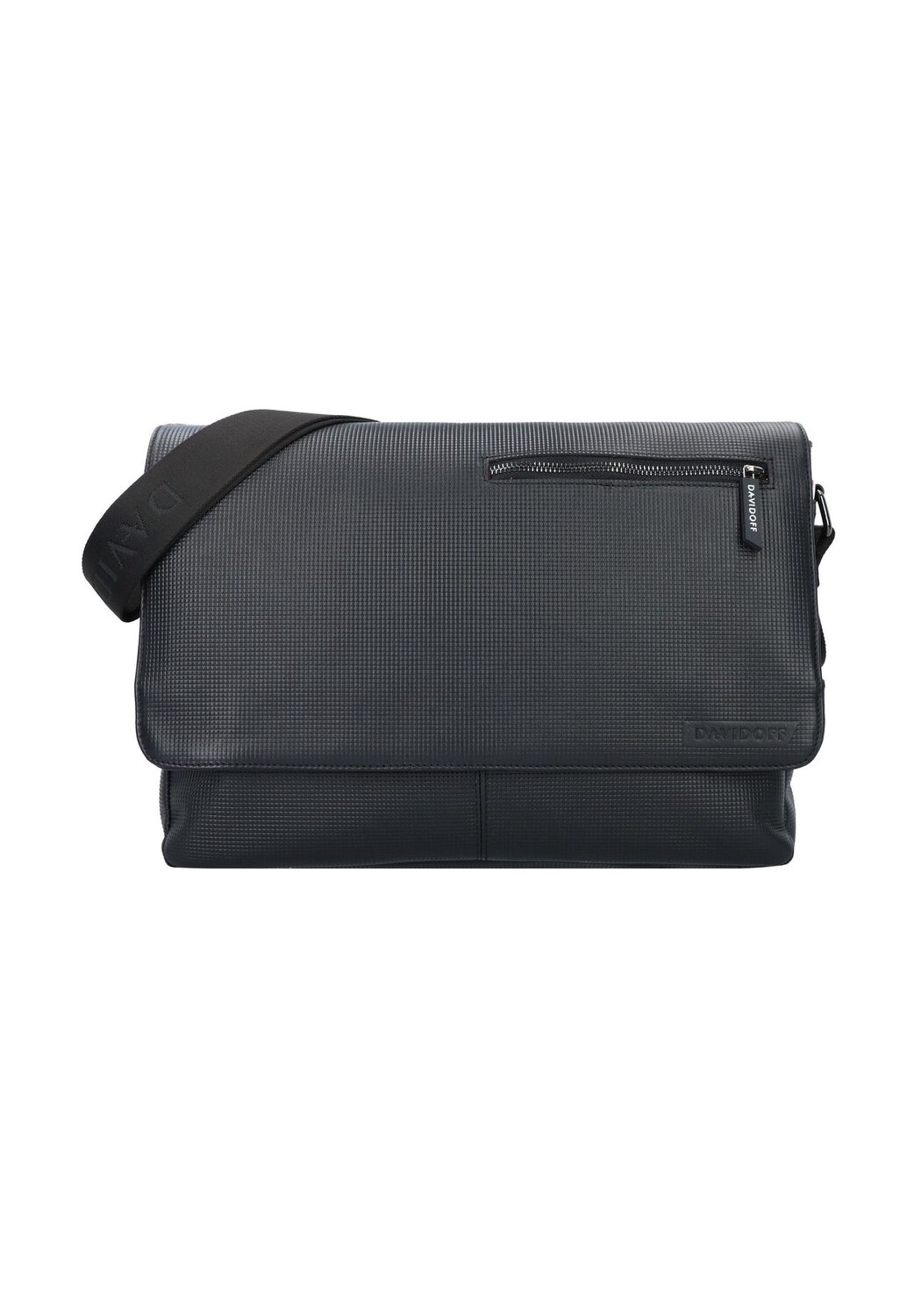 

Кожаный мессенджер Paris 40 см DAVIDOFF, черный