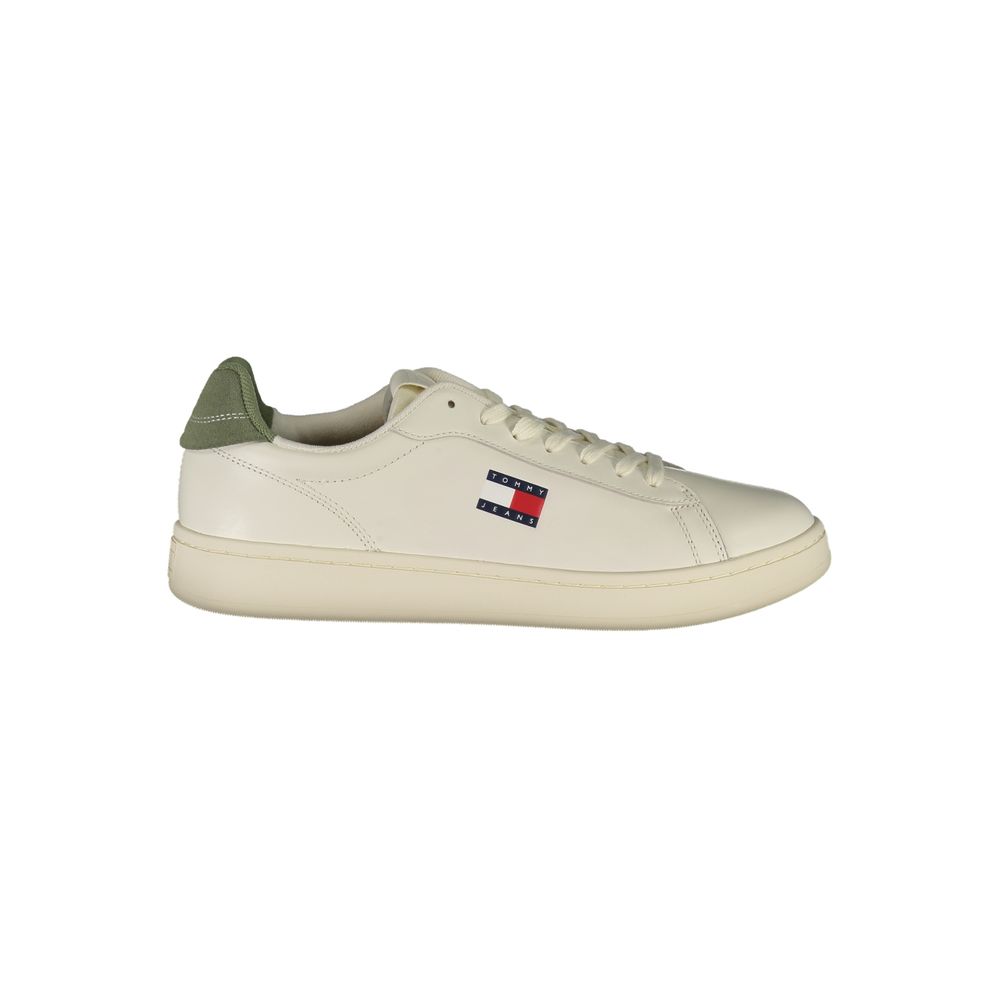 

Белые кожаные мужские кроссовки Tommy Hilfiger, белый