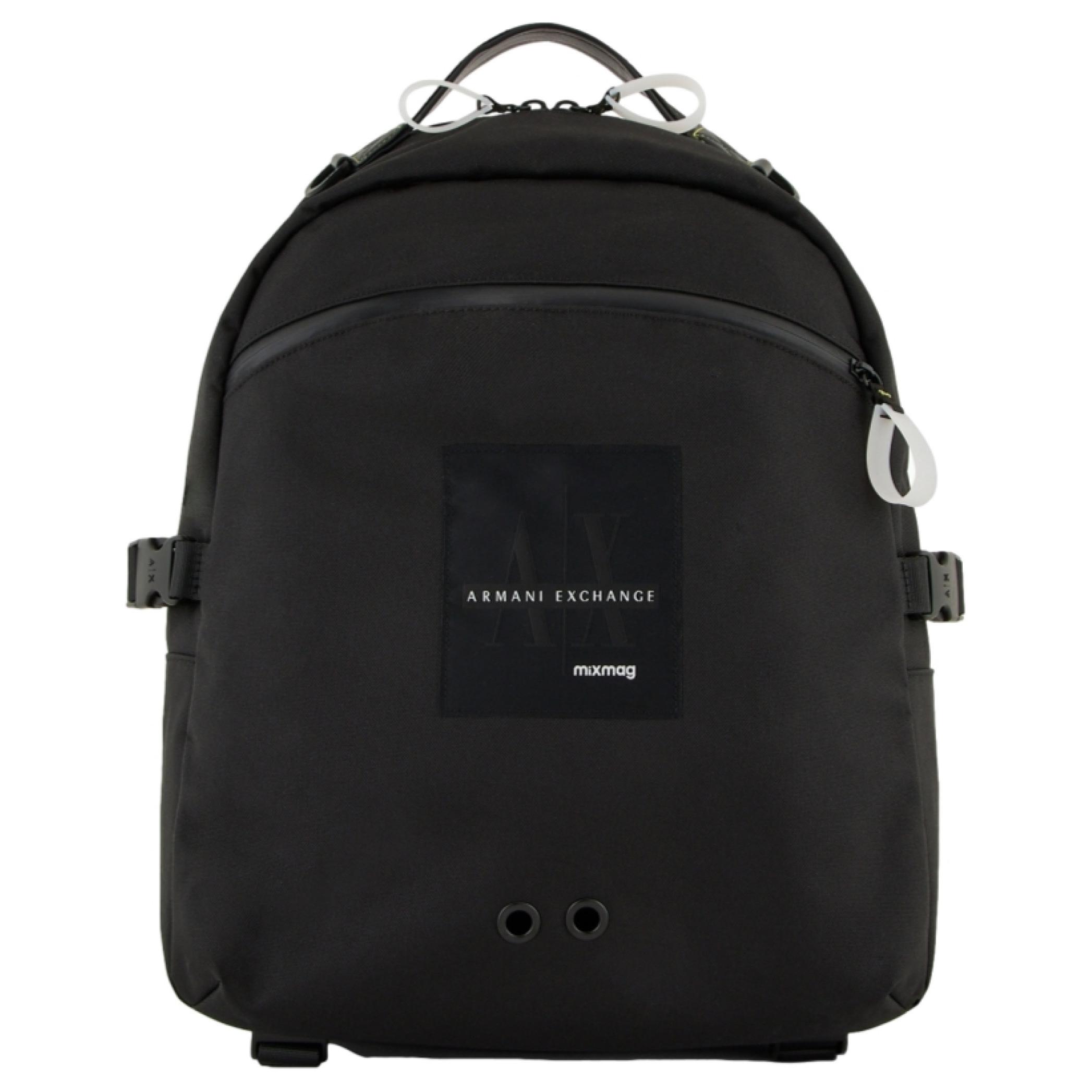 

ARMANI EXCHANGE Полиэстеровый рюкзак мужской черный AE, Black