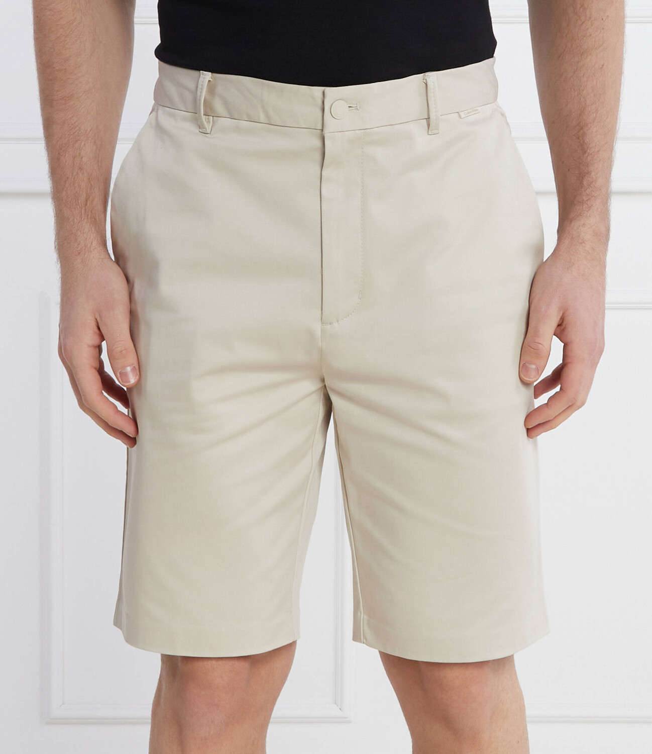 

Шорты Calvin Klein Straight fit, бежевый