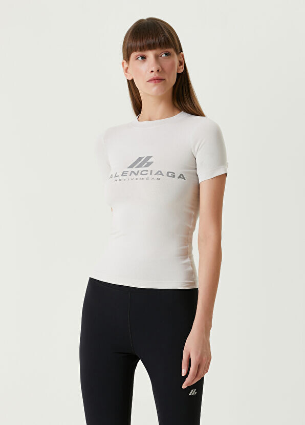 Приталенная футболка Activewear Balenciaga, белый — фото 3