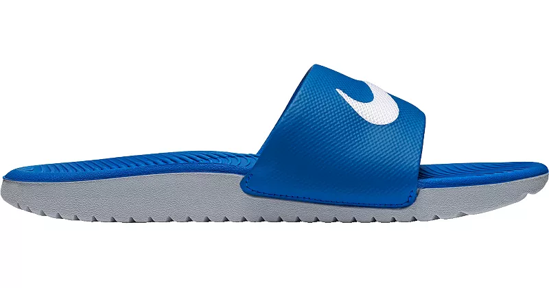 

Детские шлепанцы Nike Kawa, синий/белый