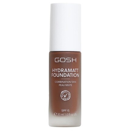 

Тональный крем GOSH с SPF 15 для светлой и темной кожи. Веганский матирующий макияж для сухой, чувствительной и жирной кожи — 020N.