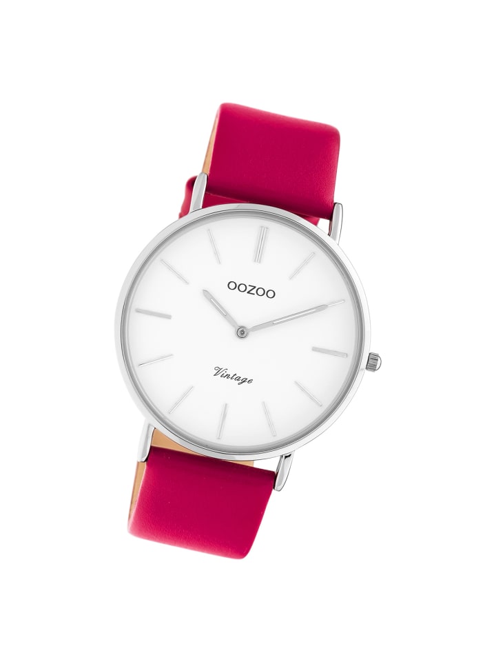 

Аналоговые наручные часы Oozoo Vintage Series, розовые, большие (примерно 40 мм)