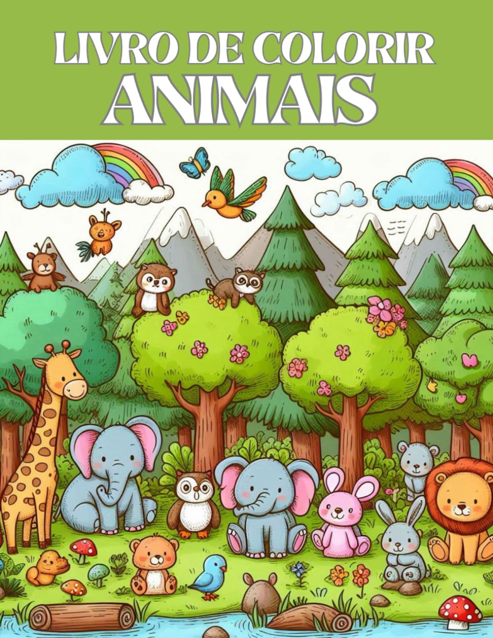 

Livro de Colorir Animais: Livro de Colorir para Crianças com tema Animais (Portuguese Edition) (Independently published)
