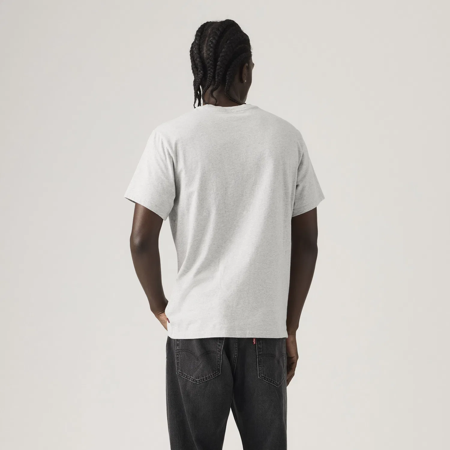 Базовая футболка с карманом Levi's, Grey — фото 4