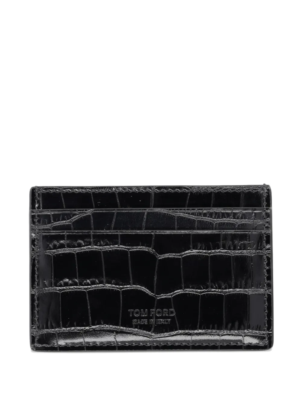 

Тисненый кардхолдер Tom Ford, черный