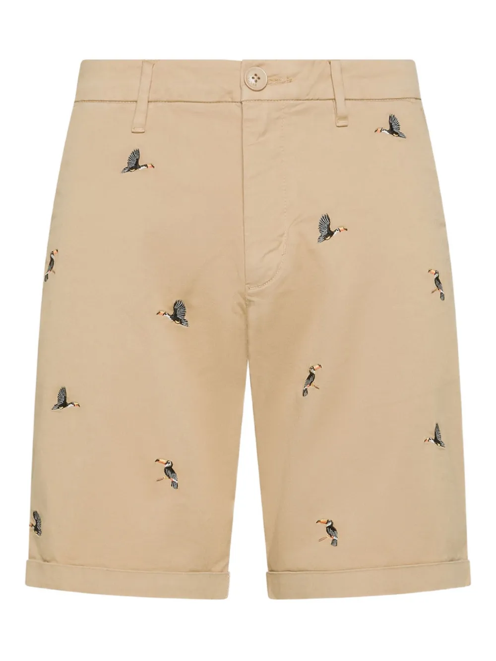 

Шорты с вышивкой и манжетами Sun68, нейтральный