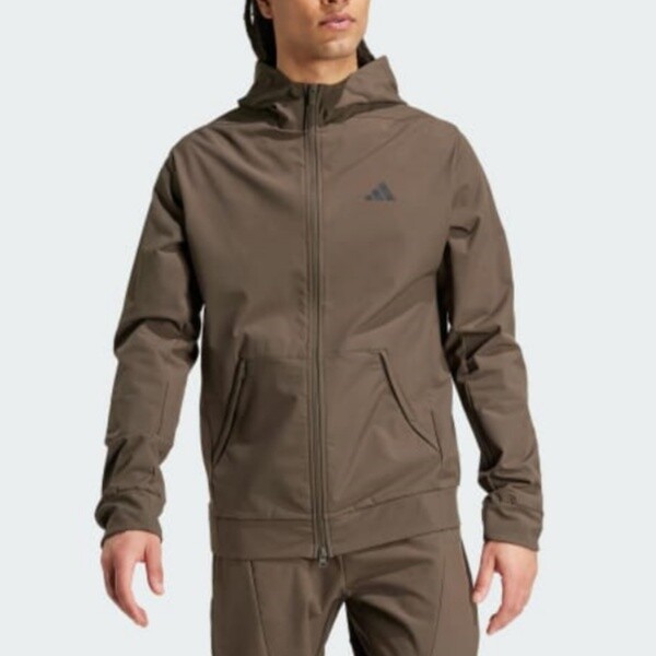 Куртка Adidas Designed for Training COLD.RDY Full-Zip, оливково-зеленый