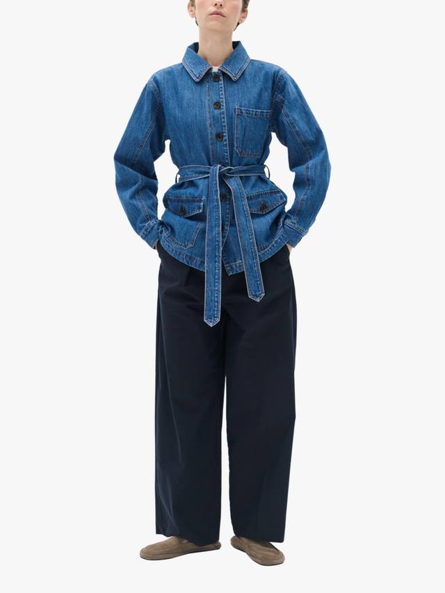 

Джинсовая куртка морриган с поясом InWear, синий