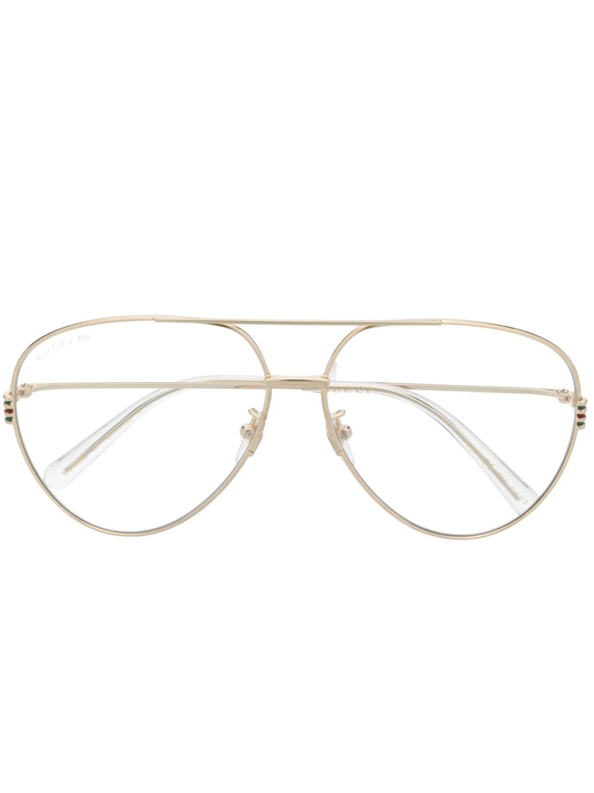 

Очки-пилоты Gucci Eyewear, золотистый
