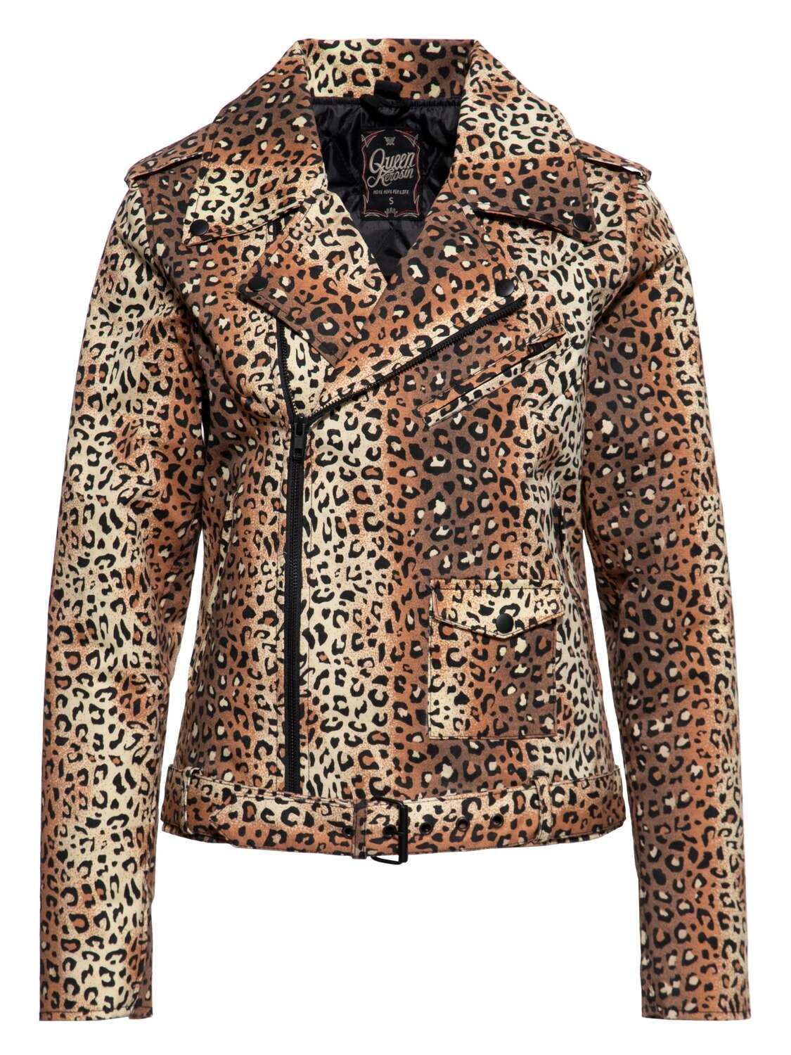 

Queen Kerosin Толстовка с капюшоном на молнии 'Motor Queen Service', мультиколор