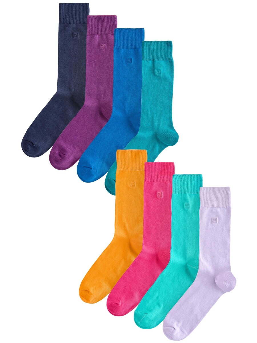 

Носки Next, цвет Blue/Navy/Turquoise/Azure/Lilac/Light purple/Fuchsia