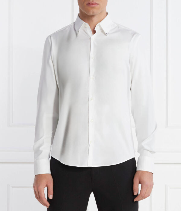 

Рубашка с воротником Straight fit Hugo, белый