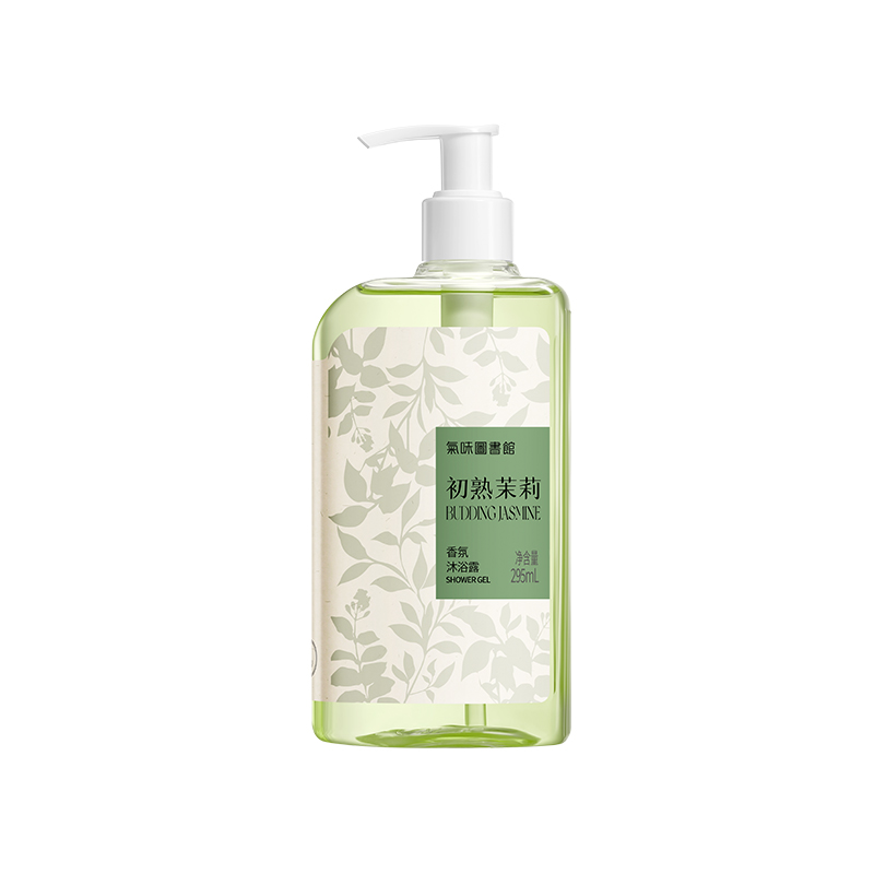 SCENT LIBRARY Гель для душа first bloom jasmine cloud mist green tea moonlit white tea, очищение и увлажнение, 295 мл — фото 4