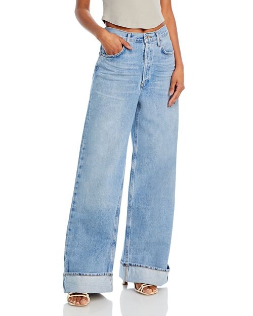

Джинсы Dame High Rise Wide Leg в цвете Showdown AGOLDE, цвет Blue