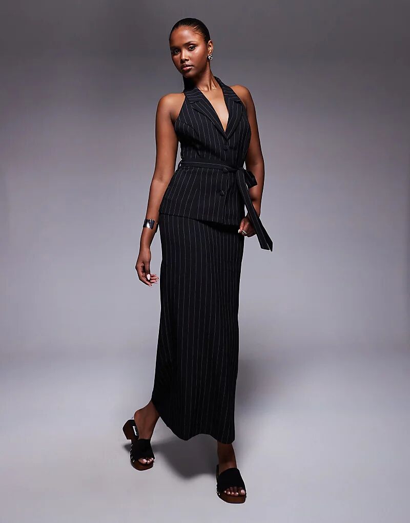 

Юбка макси ASOS DESIGN в тонкую полоску — часть комплекта