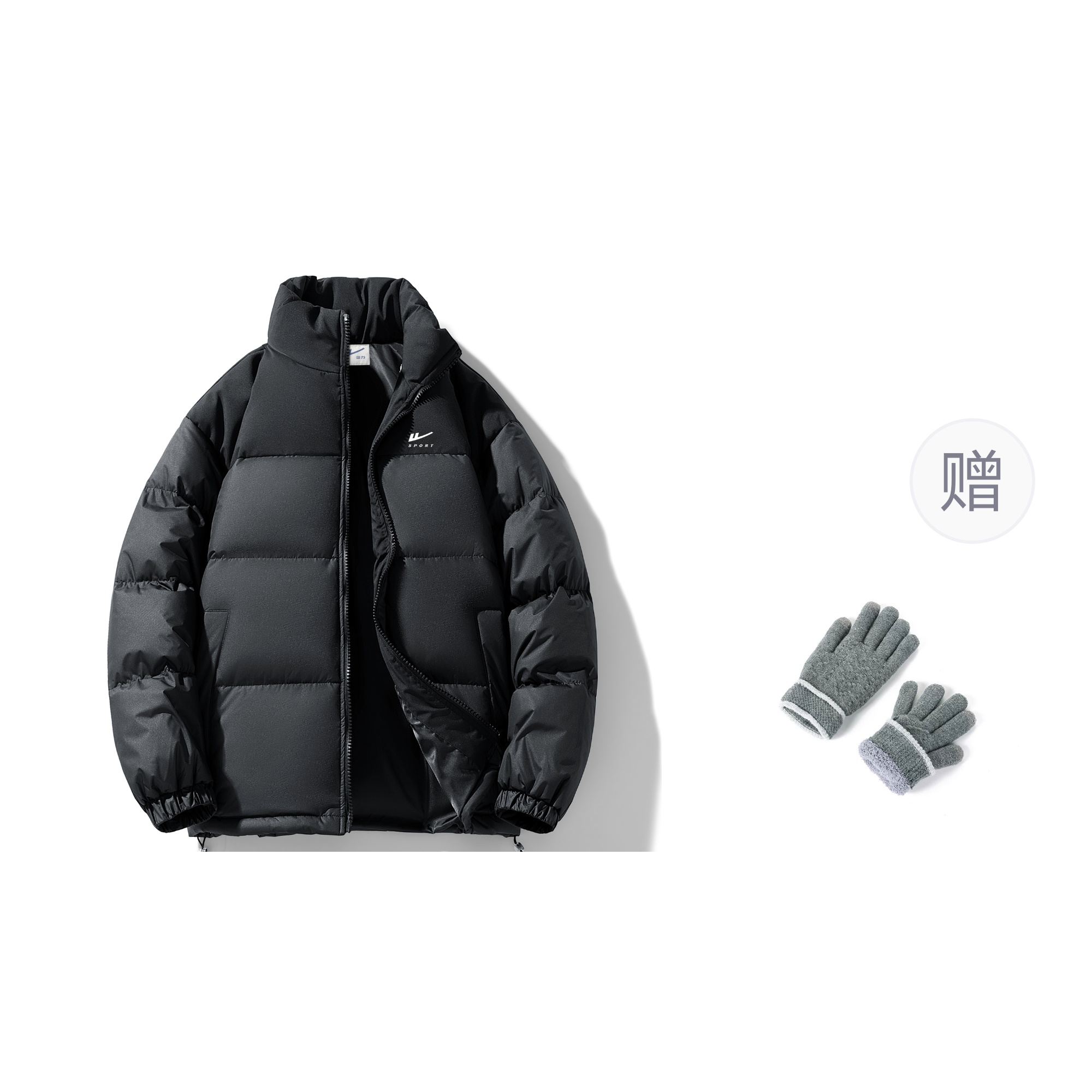 

WARRIOR Пуховик Unisex из коллекции Huichao Riding The Wind, Black[LOGO]