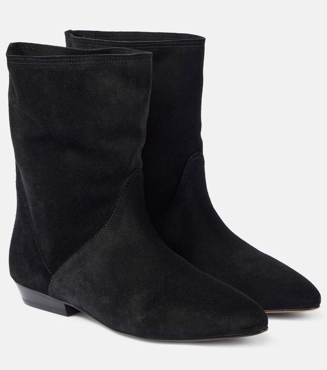 Ботильоны из замши Slaine Isabel Marant, черный