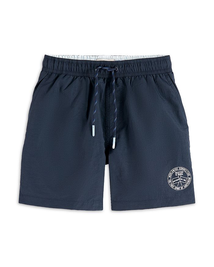 

Плавки с логотипом средней длины для мальчиков - малыши, подростки Scotch & Soda, синий