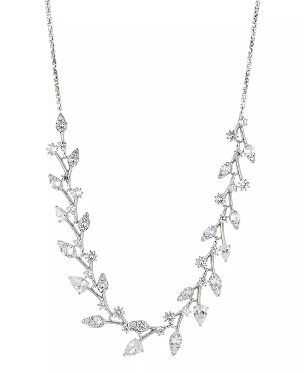 

Регулируемое фронтальное ожерелье из кубического циркония Eliot Danori, silver