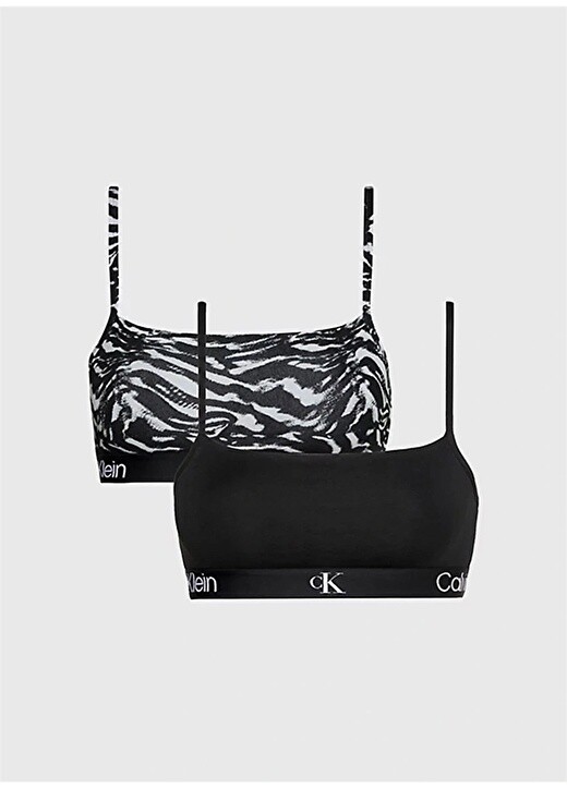 

Черно-белый бюстгальтер без косточек Calvin Klein