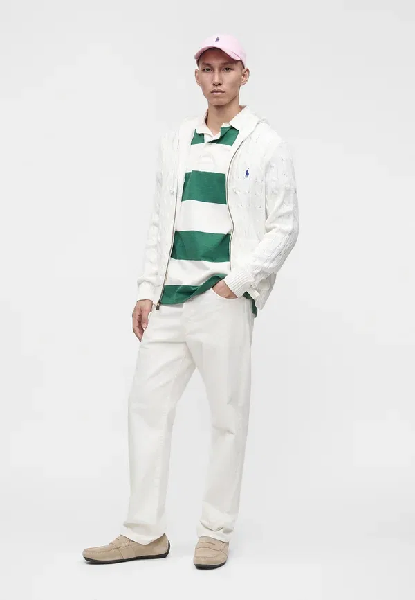 Кардиган на молнии Polo Ralph Lauren, белый — фото 2