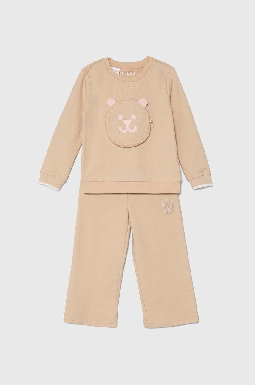 

Guess детский шерстяной спортивный костюм, бежевый