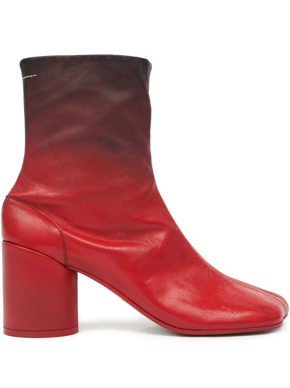 Кожаные ботинки MM6 Maison Margiela, красный