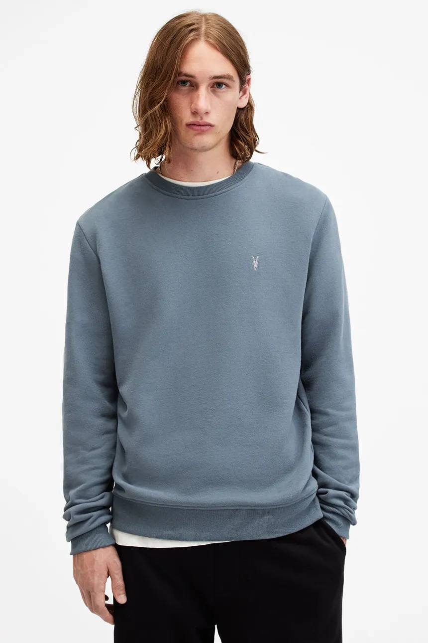 

Толстовка из хлопка RAVEN CREW AllSaints, синий