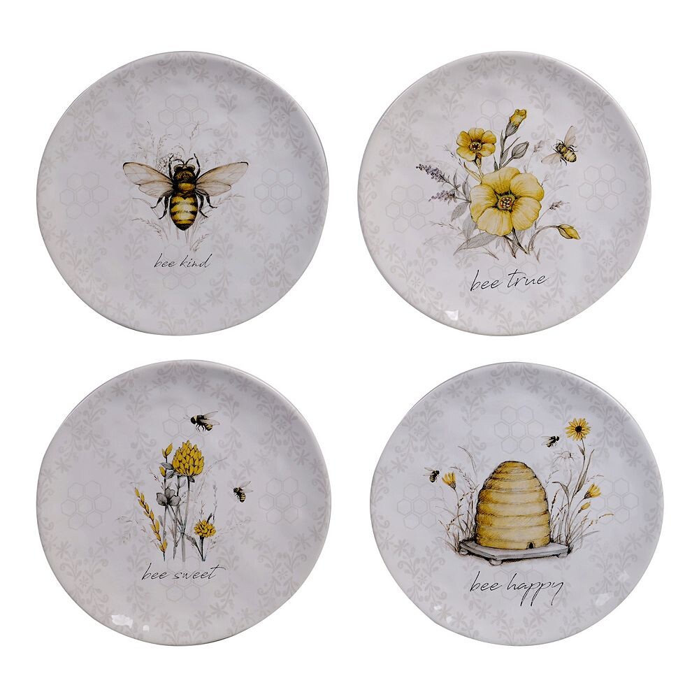 

Сертифицированный международный набор салатных тарелок Bee Sweet из 4 предметов Certified International, мультиколор