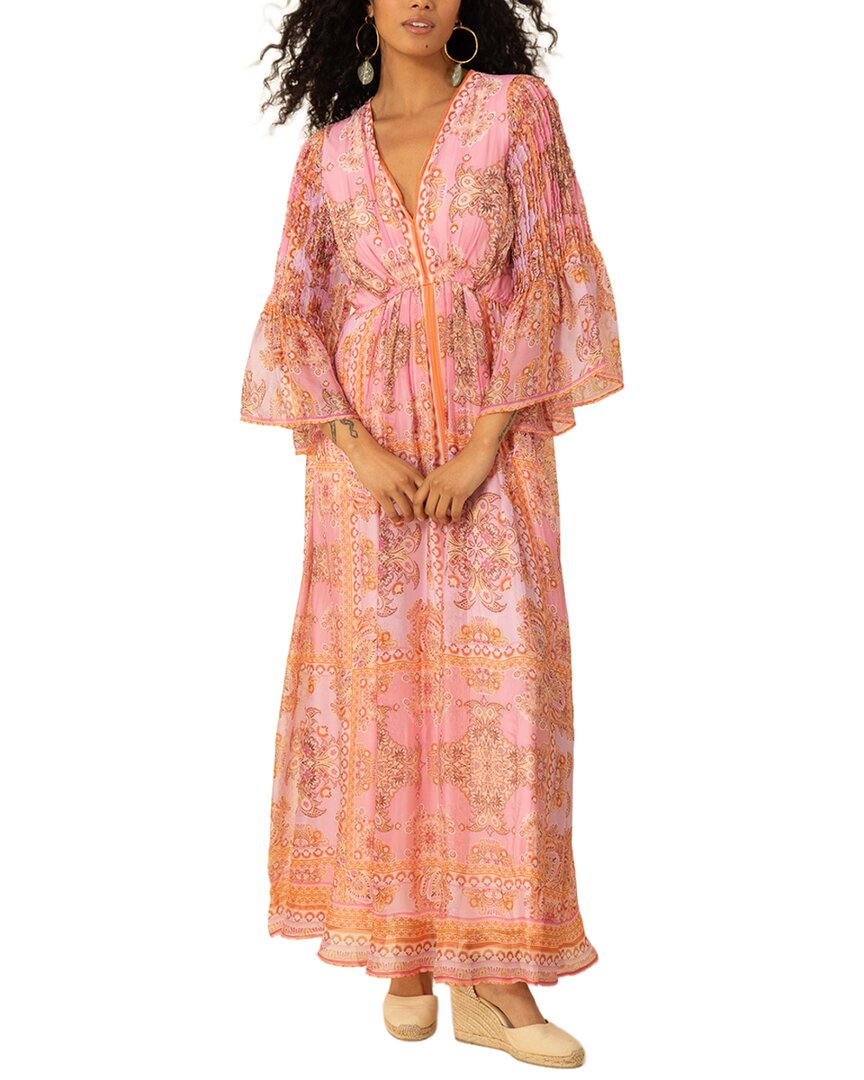 

Платье-макси Hale Bob из шелковой смеси Mara, красный