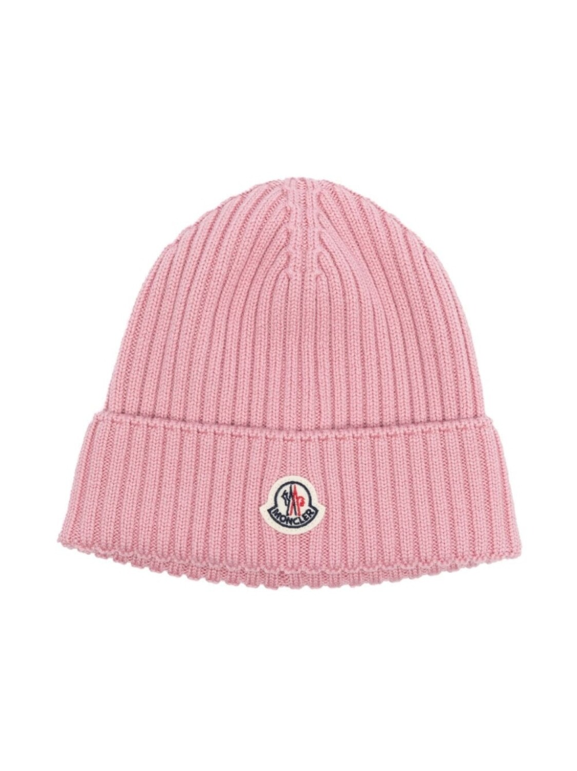 

Moncler Enfant шапка бини с логотипом, розовый