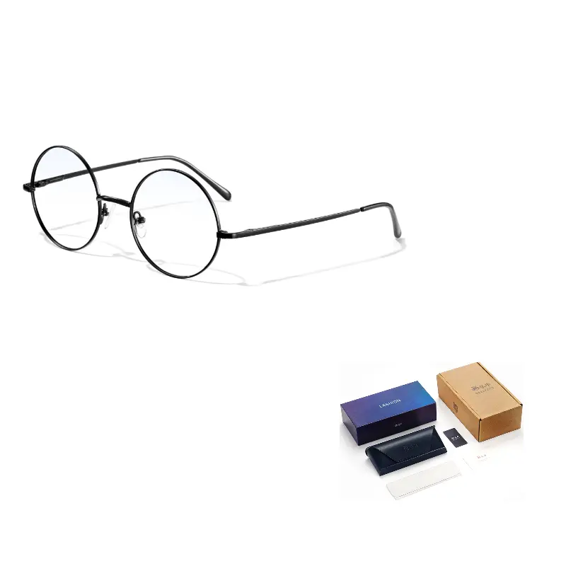 

LASHION Унисекс очковая оправа из сплава Round, Black