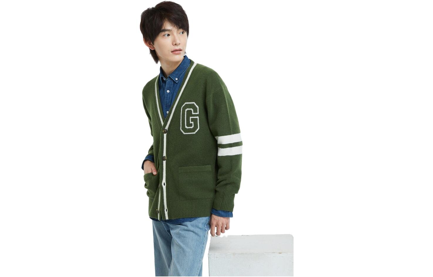 

Трикотаж унисекс GAP, цвет Army Green