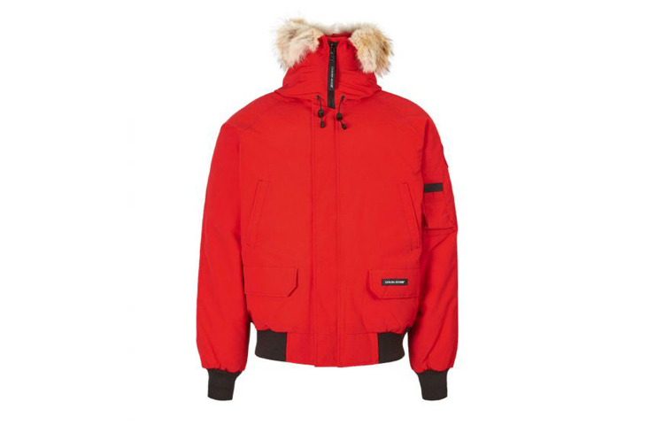 Куртка пуховая зимняя мужская красная Canada Goose — фото 2